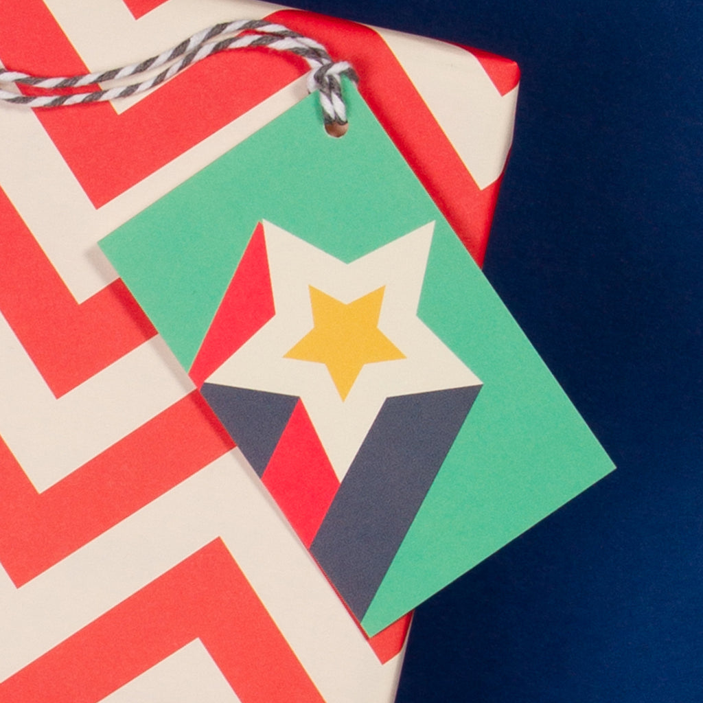 Scandi Disco Gift Tag - Clockwork Soldier